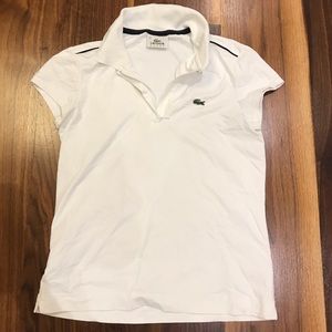 Lacoste white polo shirt